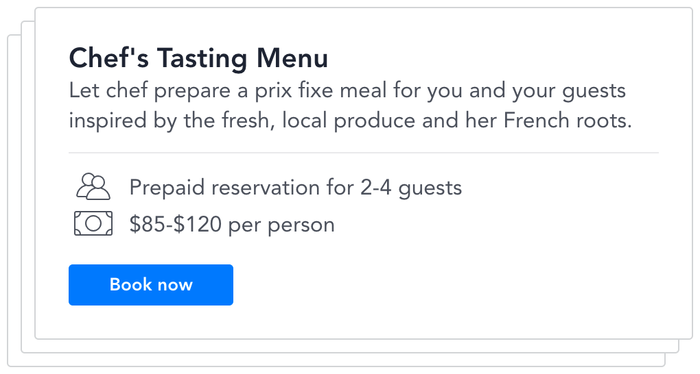 Prepaid reservations